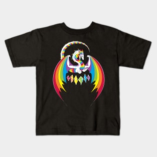 Rainbow Pride Dragon Kids T-Shirt